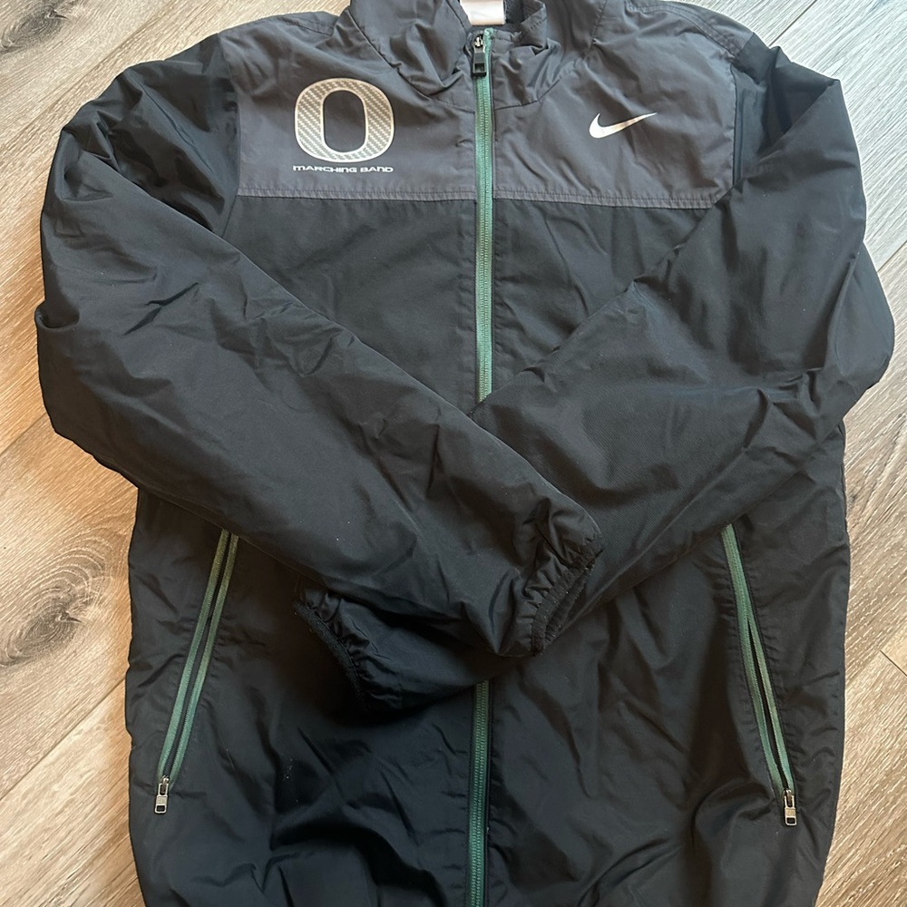 NIKE Oregon Ducks black jacket (marching band issued)Adult XS
